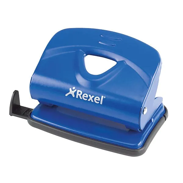 Rexel V220 2 Hole Metal 20 Sheet Punch  Blue