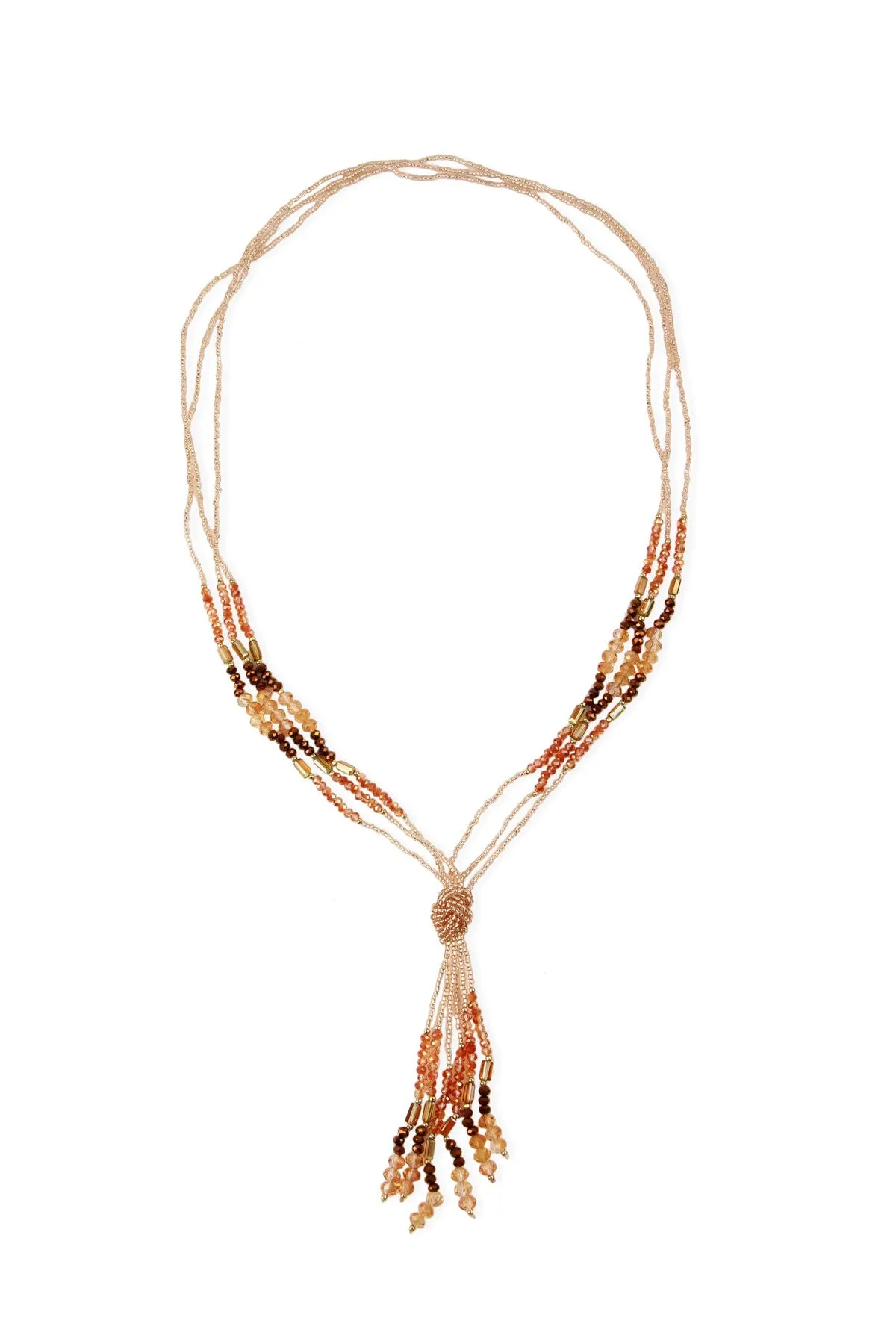 Rhodes Knot Beaded Necklace
