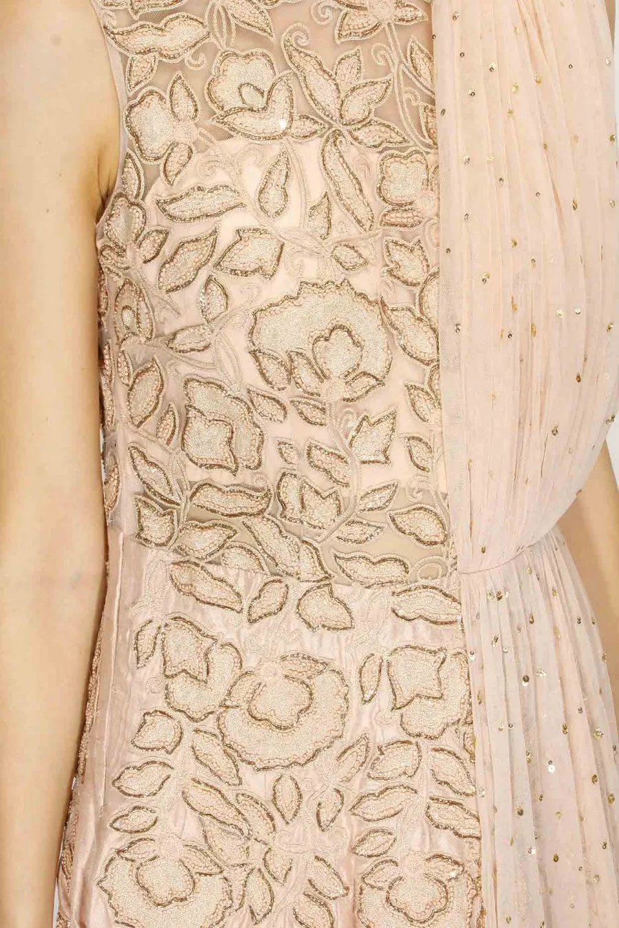 Ridhi Mehra embroidered anarkali with attached dupatta