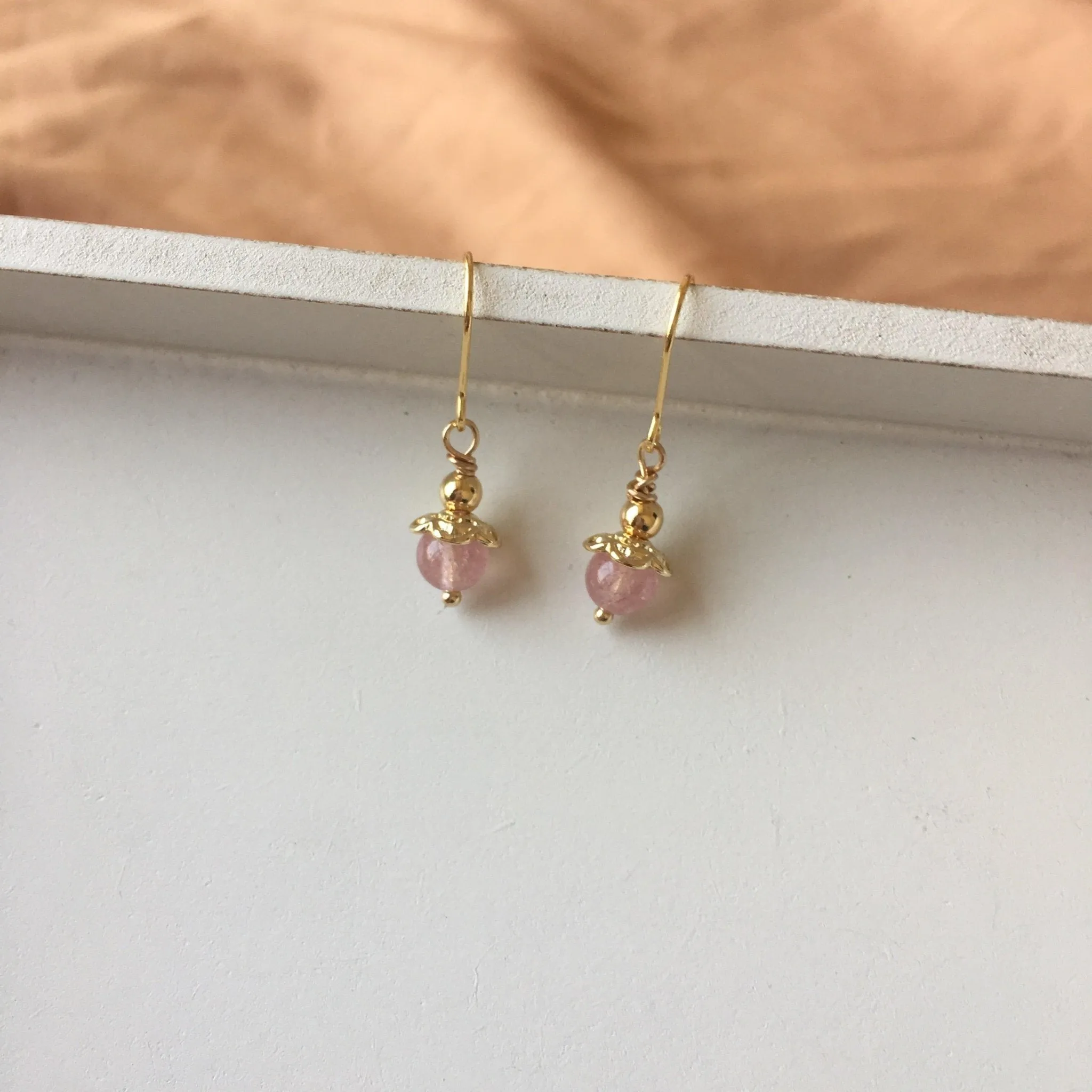 Rose Quartz Earrings