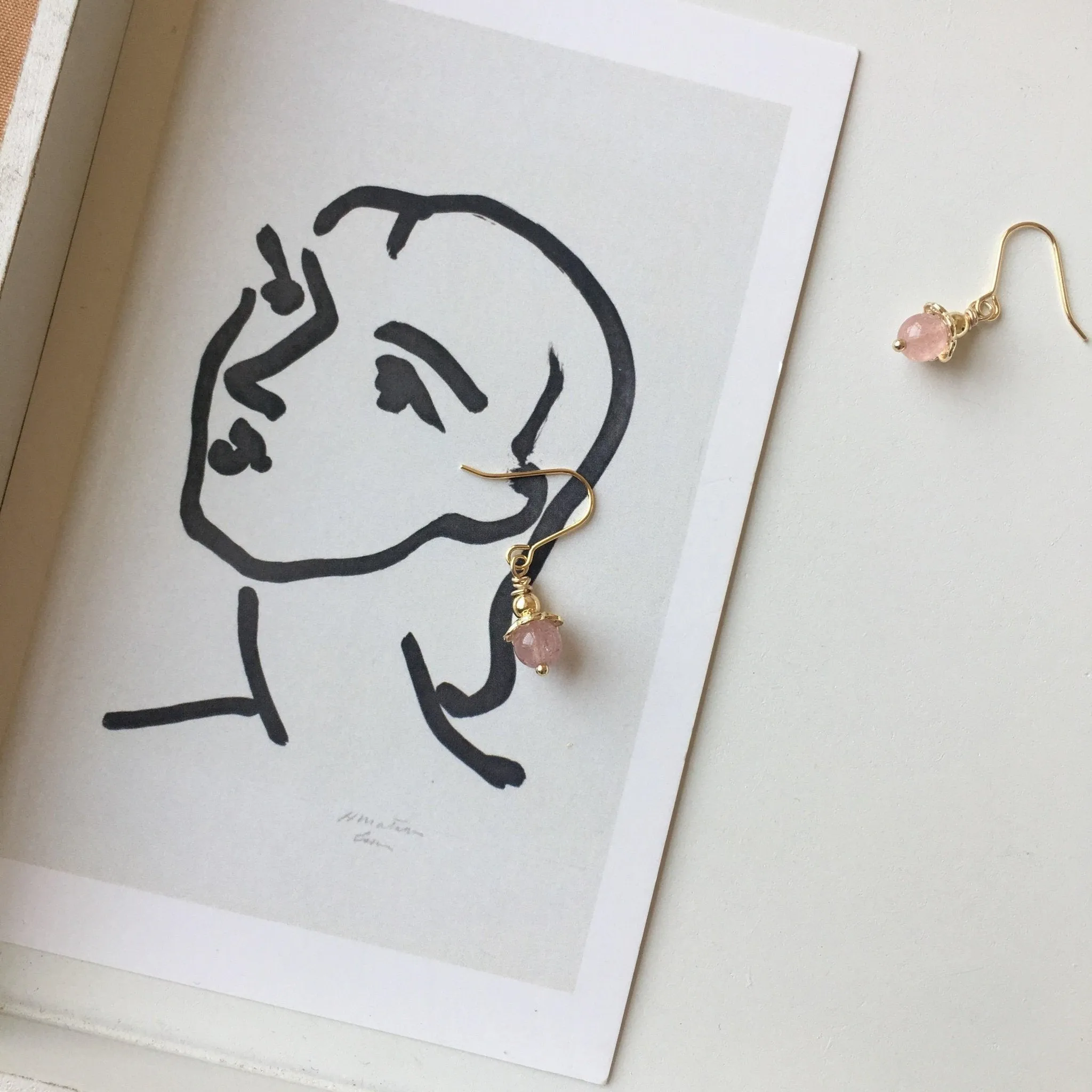 Rose Quartz Earrings