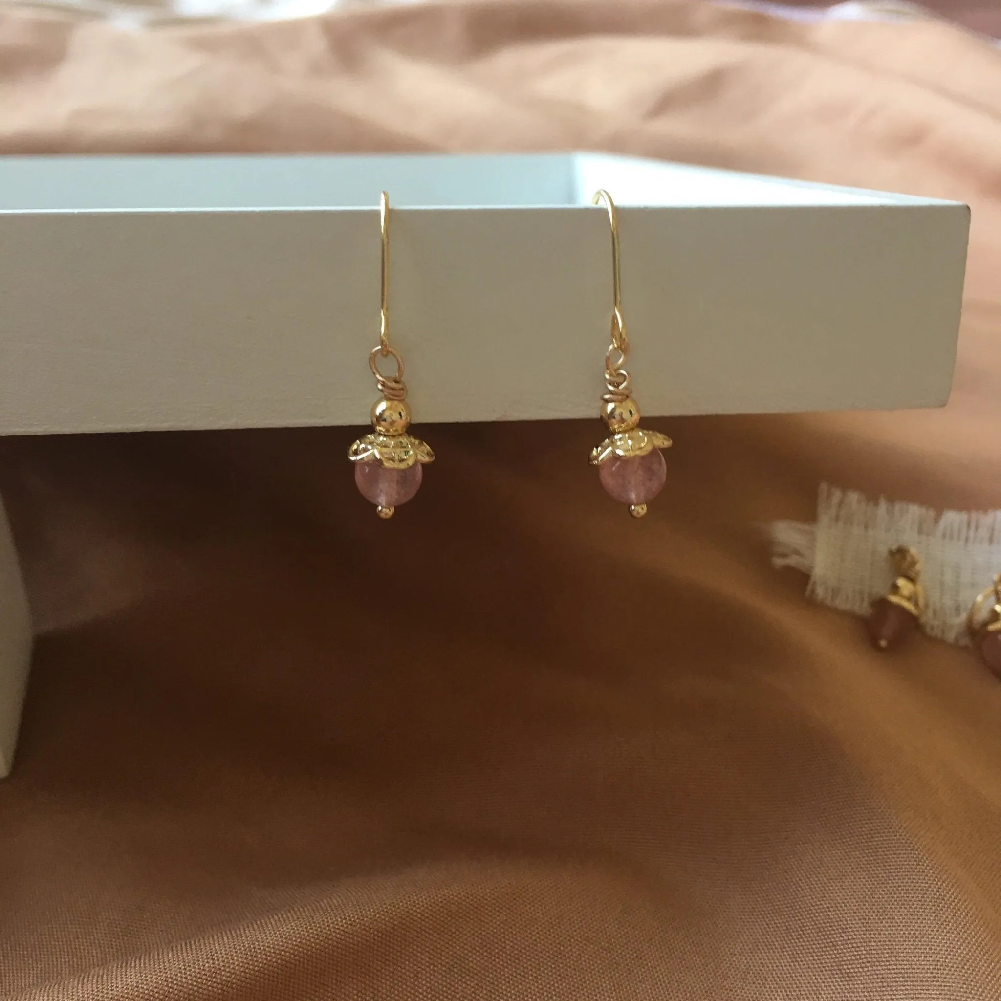 Rose Quartz Earrings