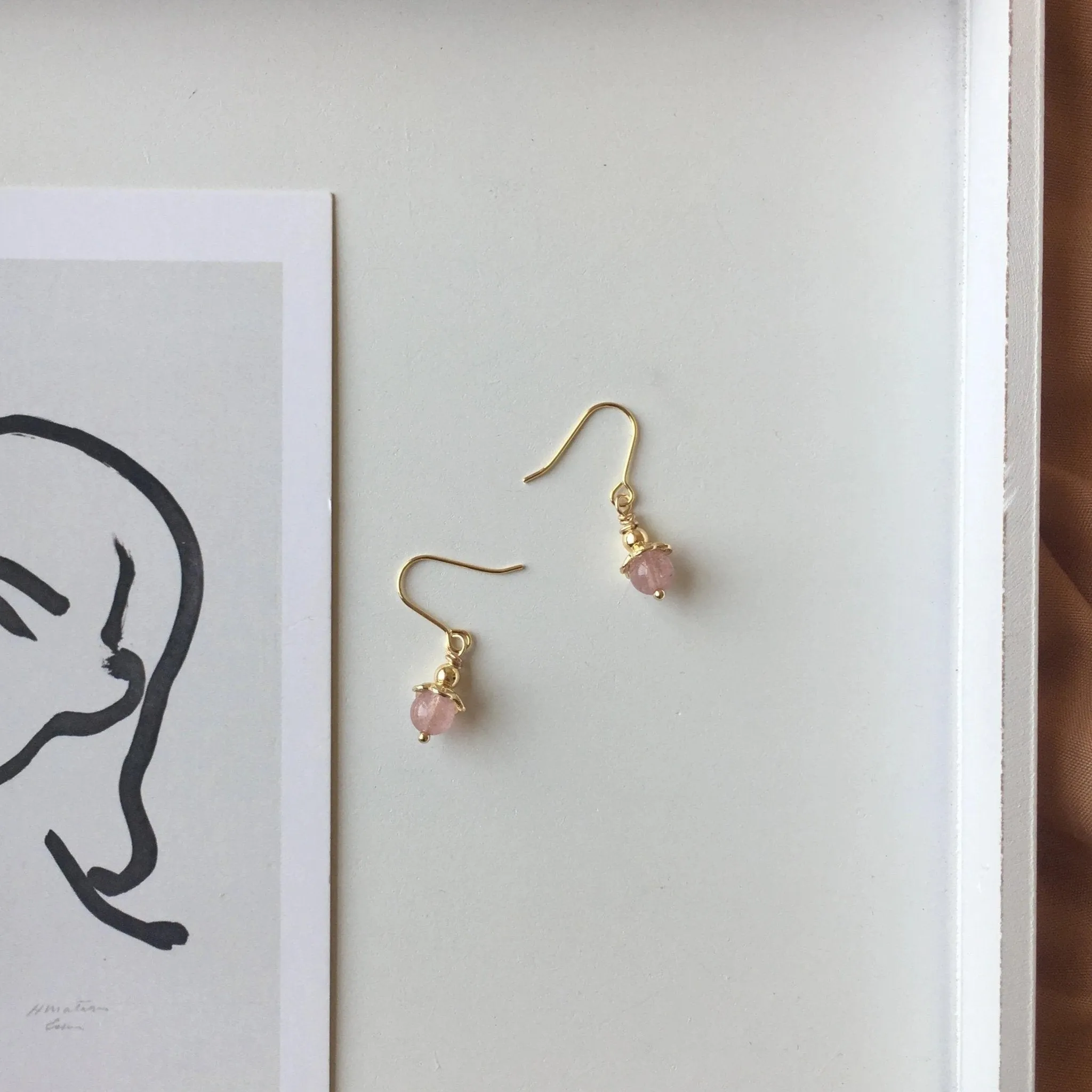 Rose Quartz Earrings