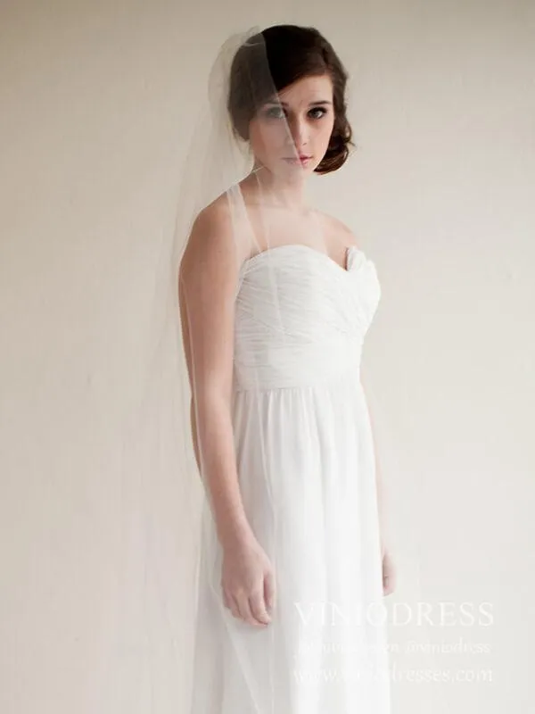 Roycebridal Classic Simple Cathedral Veil AC1214