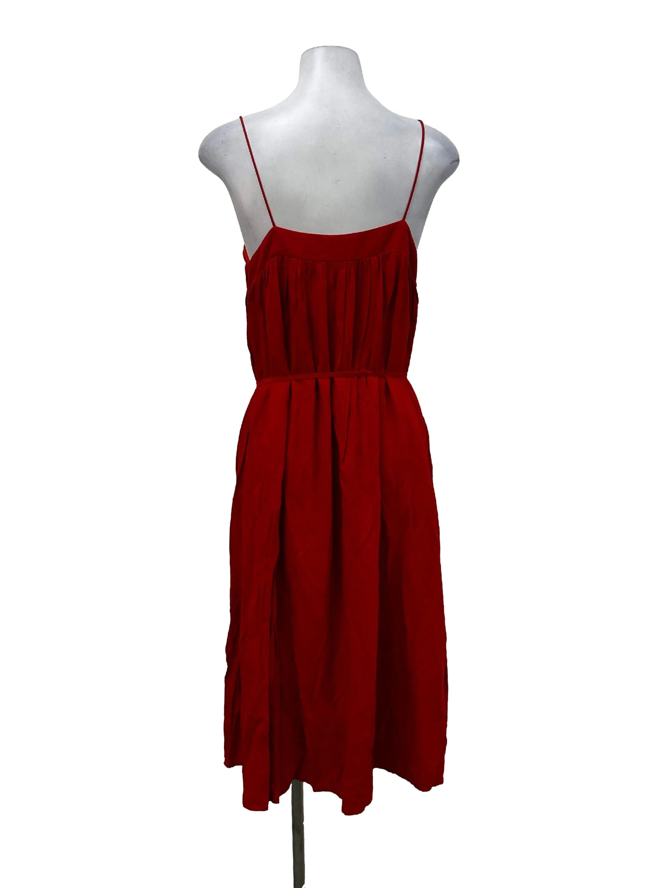 Ruby Red Sleeveless Tent A-Line Dress OSN