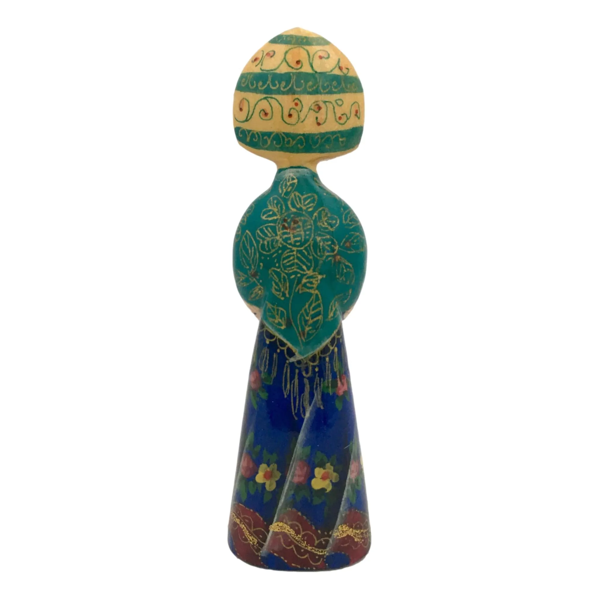 Russian Doll with Flowers Christmas Ornament
