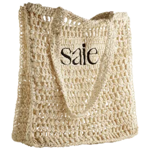 Saie | Raffia Tote Bag