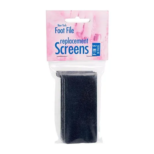 Salon & Spa New York Foot File Replacement Screen Fine 20pk