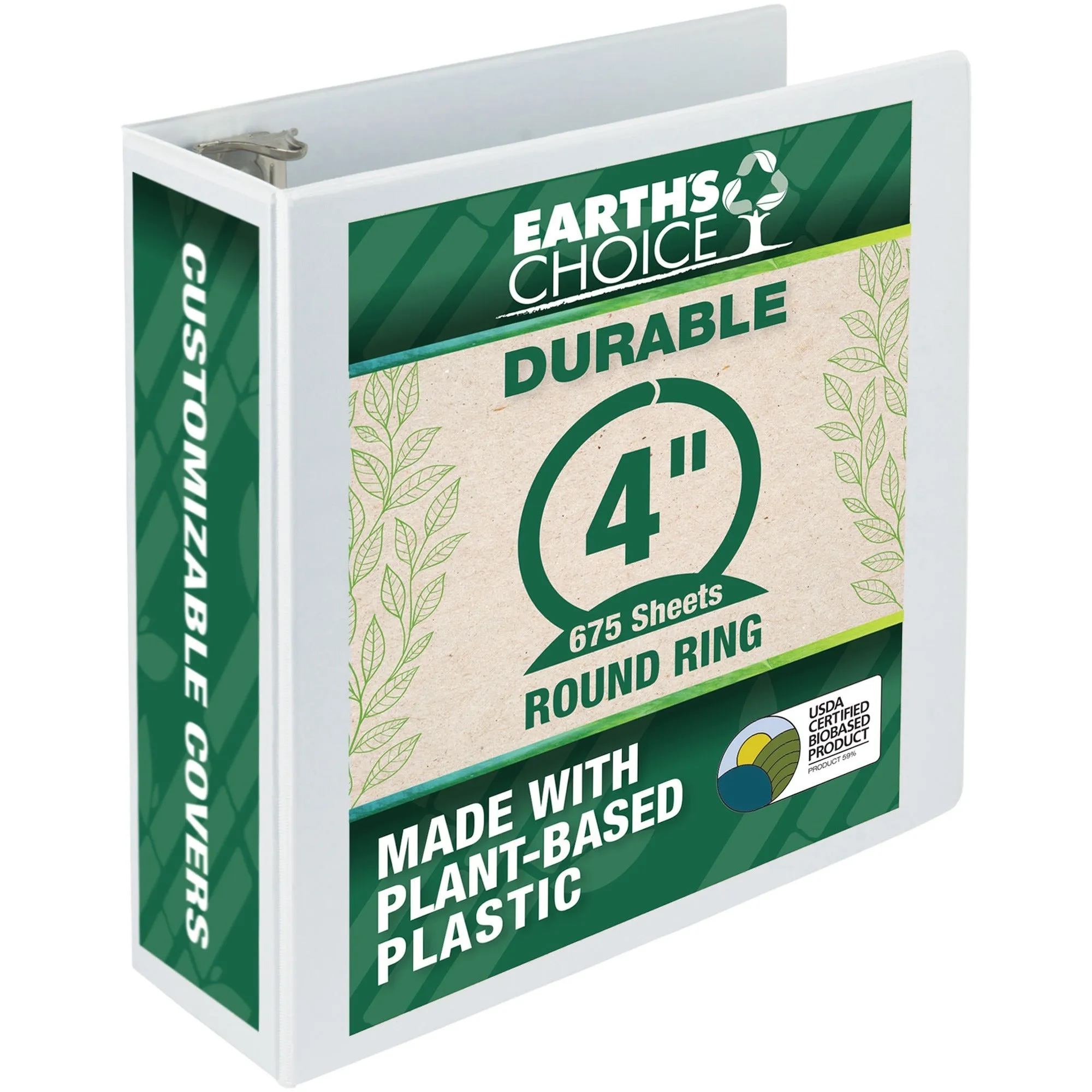 Samsill Earth's Choice Biobased USDA Certified 4" View Binder