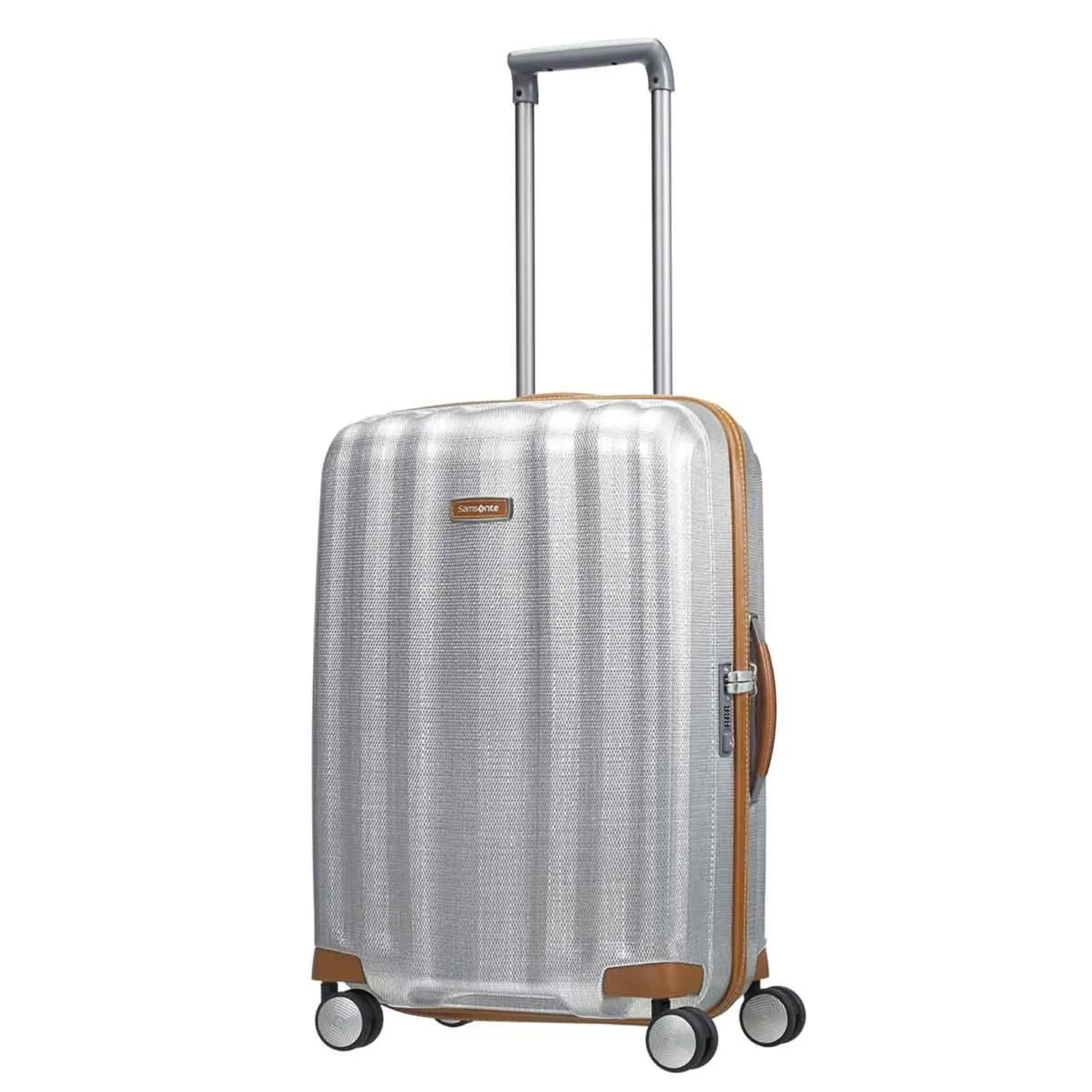 Samsonite Lite-Cube Deluxe 55cm Suitcase Aluminium