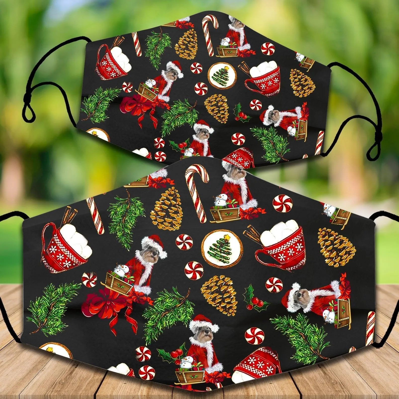 Schnauzer Christmas Veil