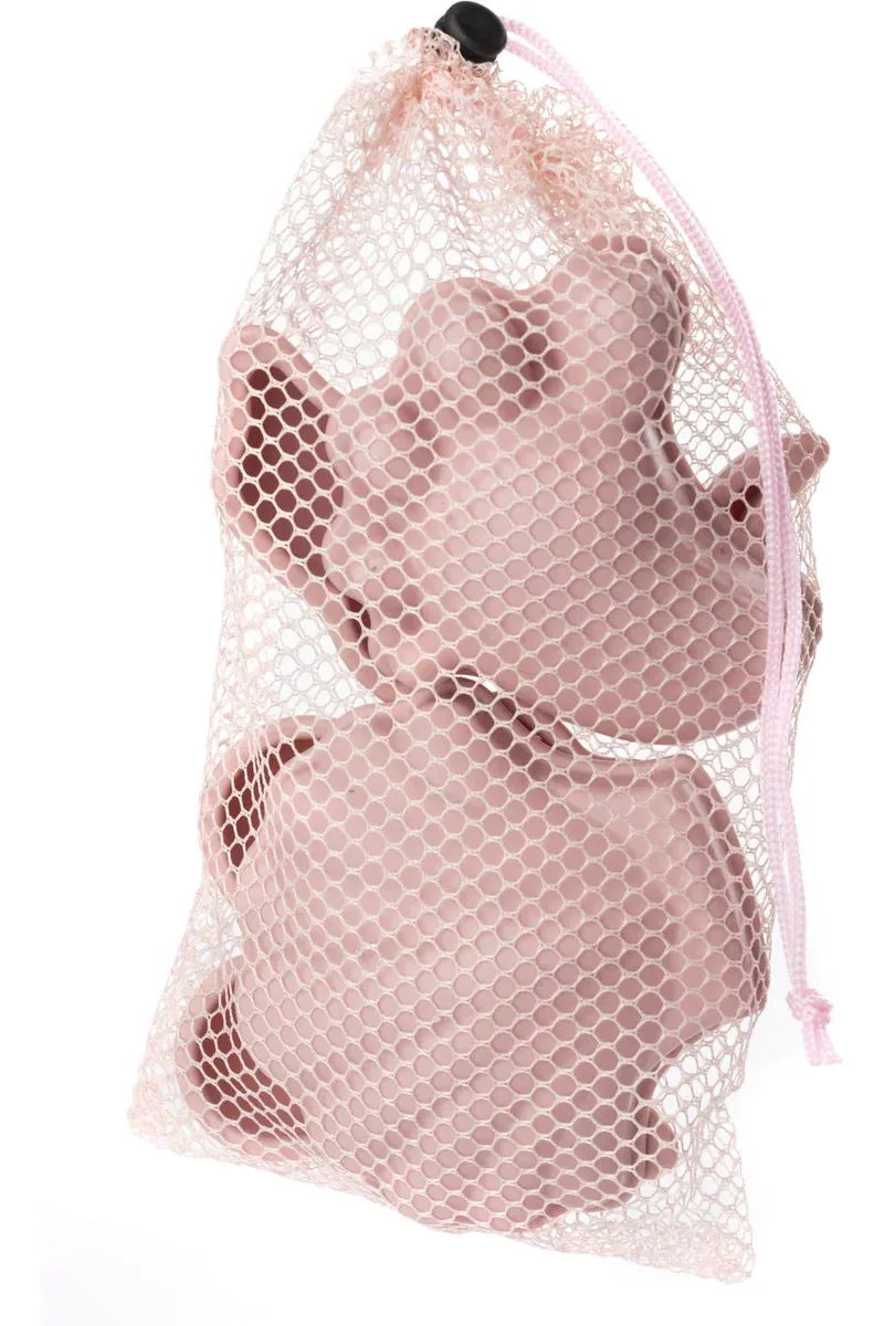 Scrunch Beach Bundle with Bucket, Spade, Rake & Moulds - Dusty Rose