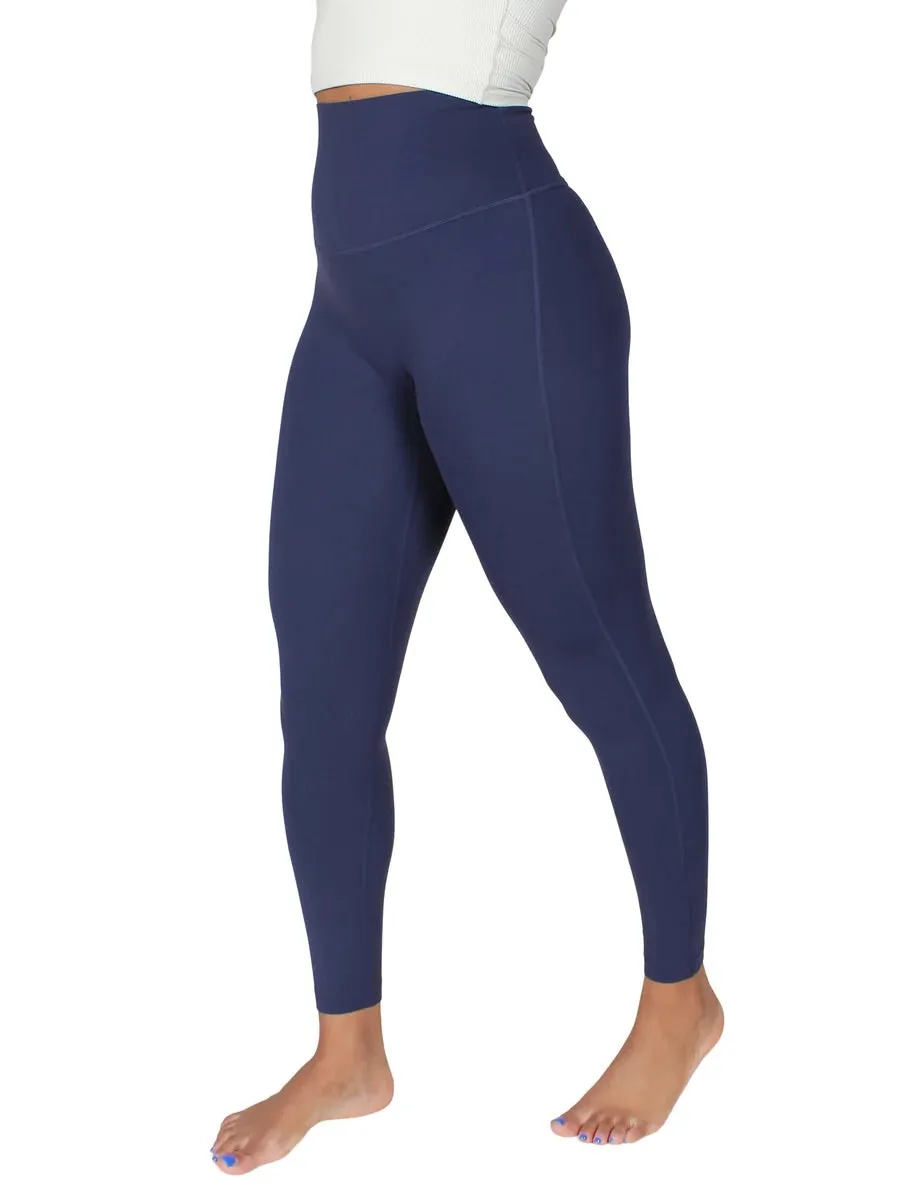 Seamless Front Premium Lycra Tights - Black