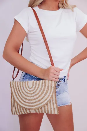 Seaside Vibes Woven Crossbody - Ivory
