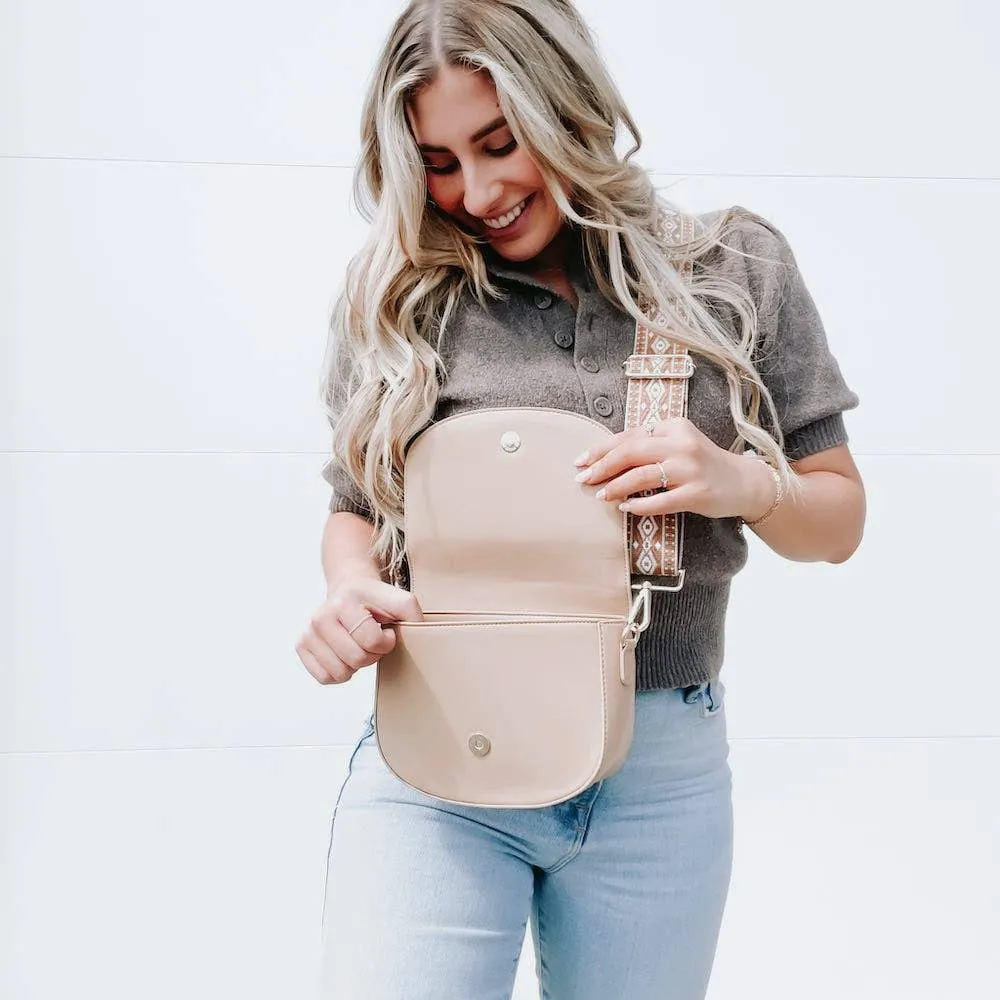 Serenity Saddle Bag: Cream