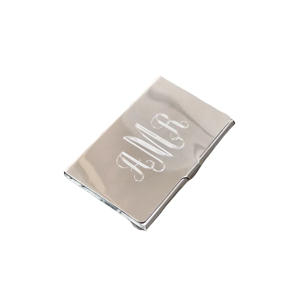 Silver Polish Business Card Case