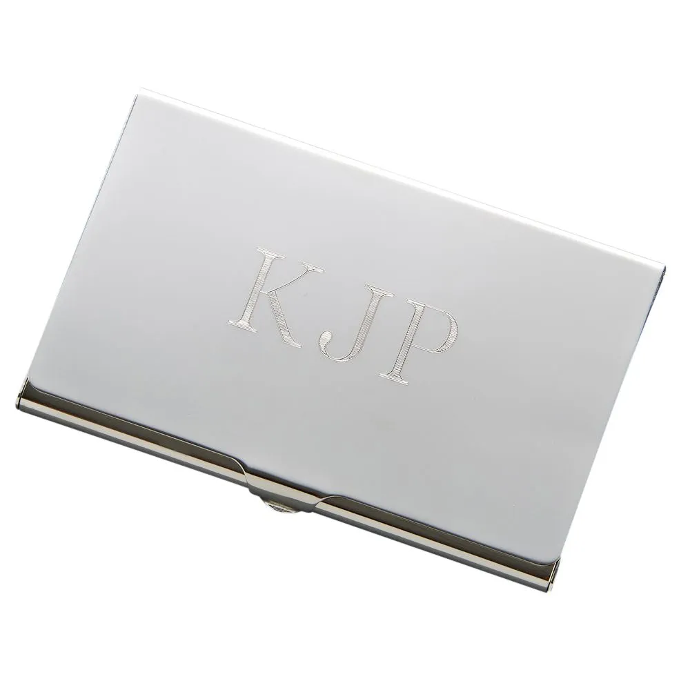 Silver Polish Business Card Case