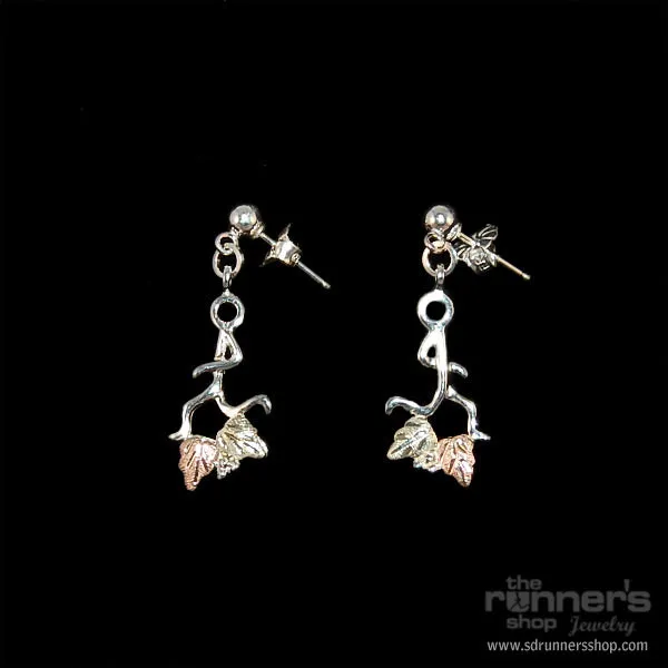 Silver "Hermes" Runner w/ Black Hills Gold Post Earrings