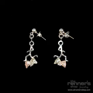 Silver "Hermes" Runner w/ Black Hills Gold Post Earrings