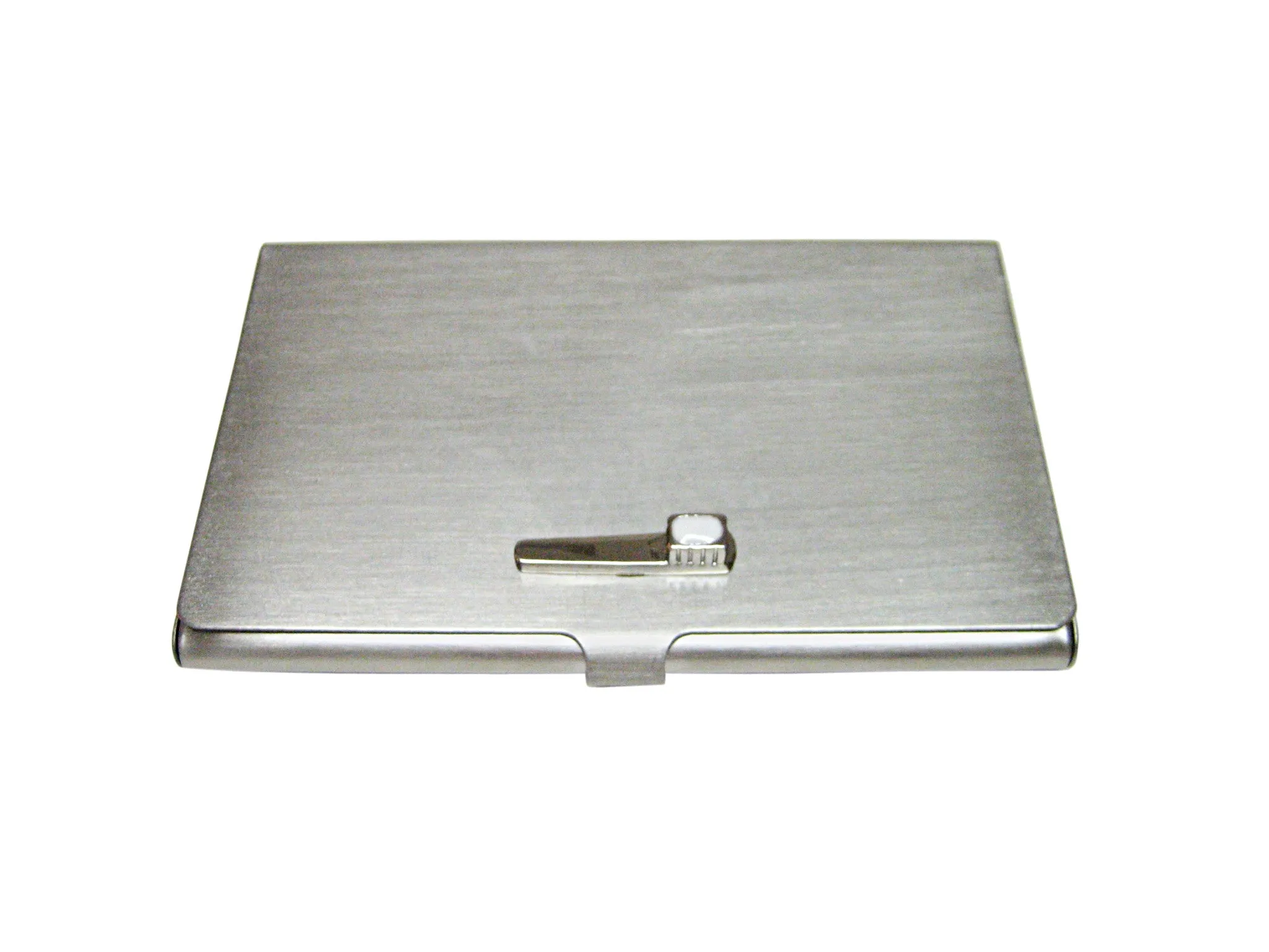 Silver Toned Dental Tooth Brush Business Card