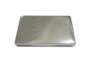 Silver Toned Etched Bahrain Flag Magnet