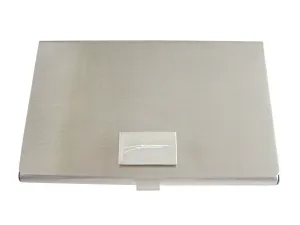 Silver Toned Etched Shotgun Business Card Holder