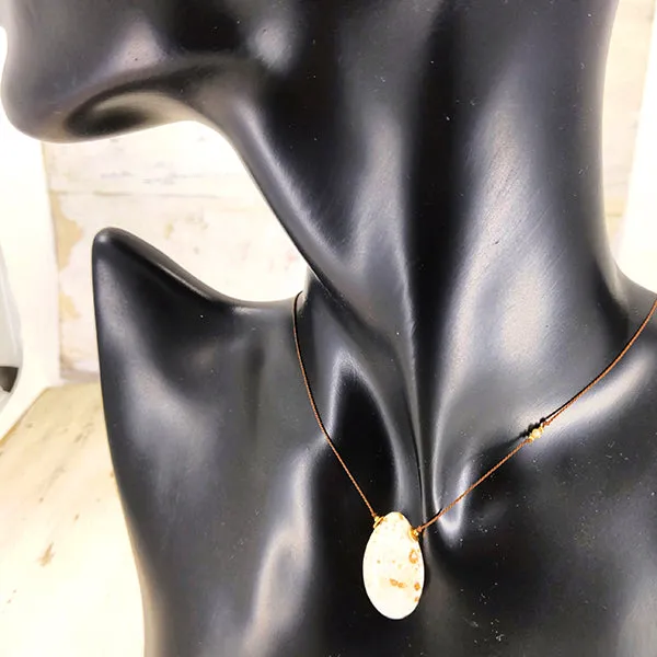 Simple Silk Necklace Ocean Jasper Nbr 2