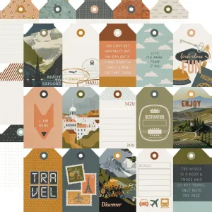 Simple Stories 12x12 [Collection ] - Here & There - Tag Elements