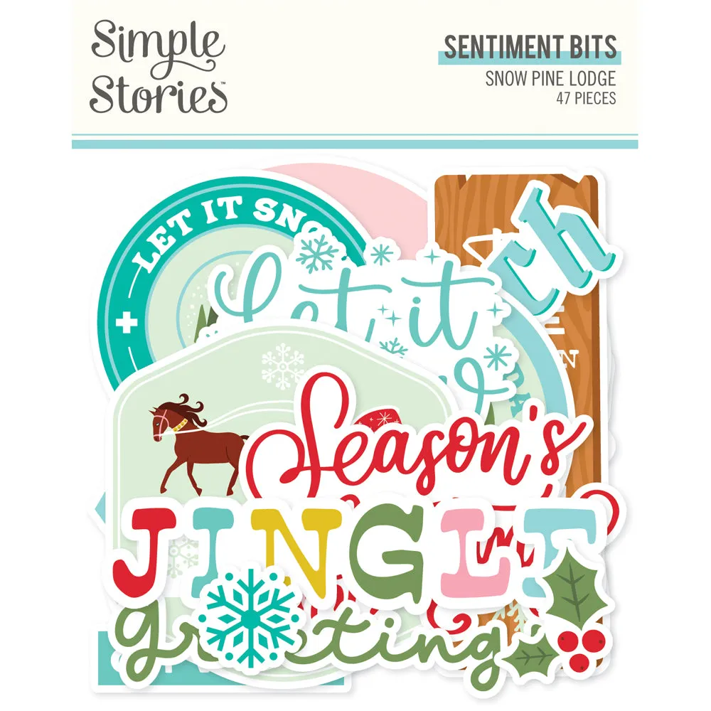Simple Stories - Snow Pine Lodge -Sentiments Bits & Pieces