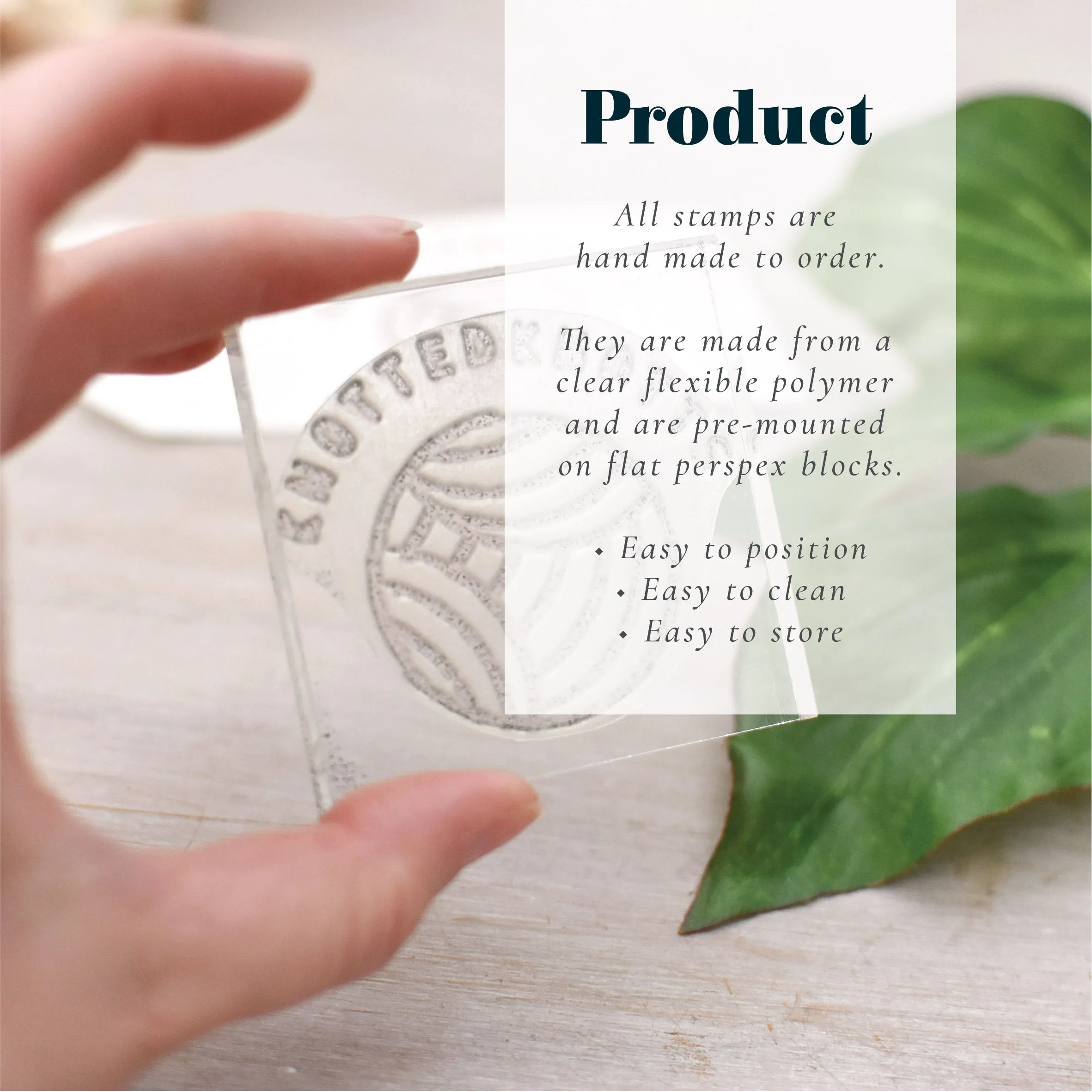 Simple Thank You Single Line Rubber Stamp
