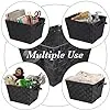 Simplify Medium Woven Strap Tote, Black