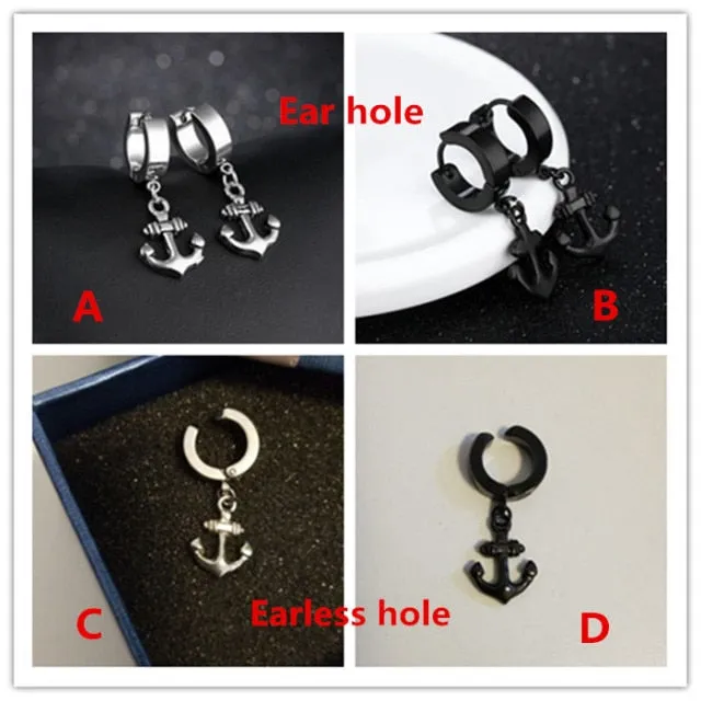 Single Viking Earrings, Stainless Steel, many styles