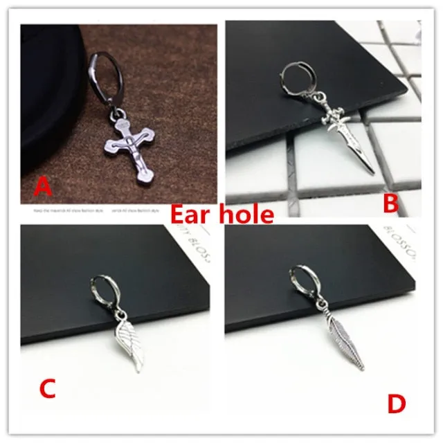 Single Viking Earrings, Stainless Steel, many styles