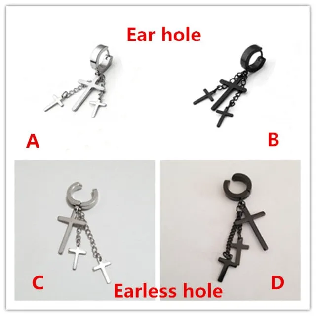 Single Viking Earrings, Stainless Steel, many styles