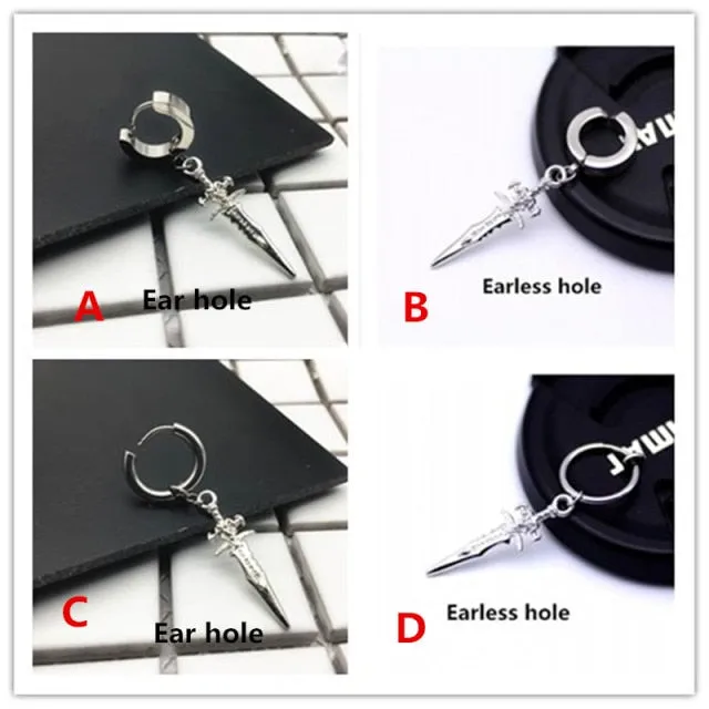 Single Viking Earrings, Stainless Steel, many styles
