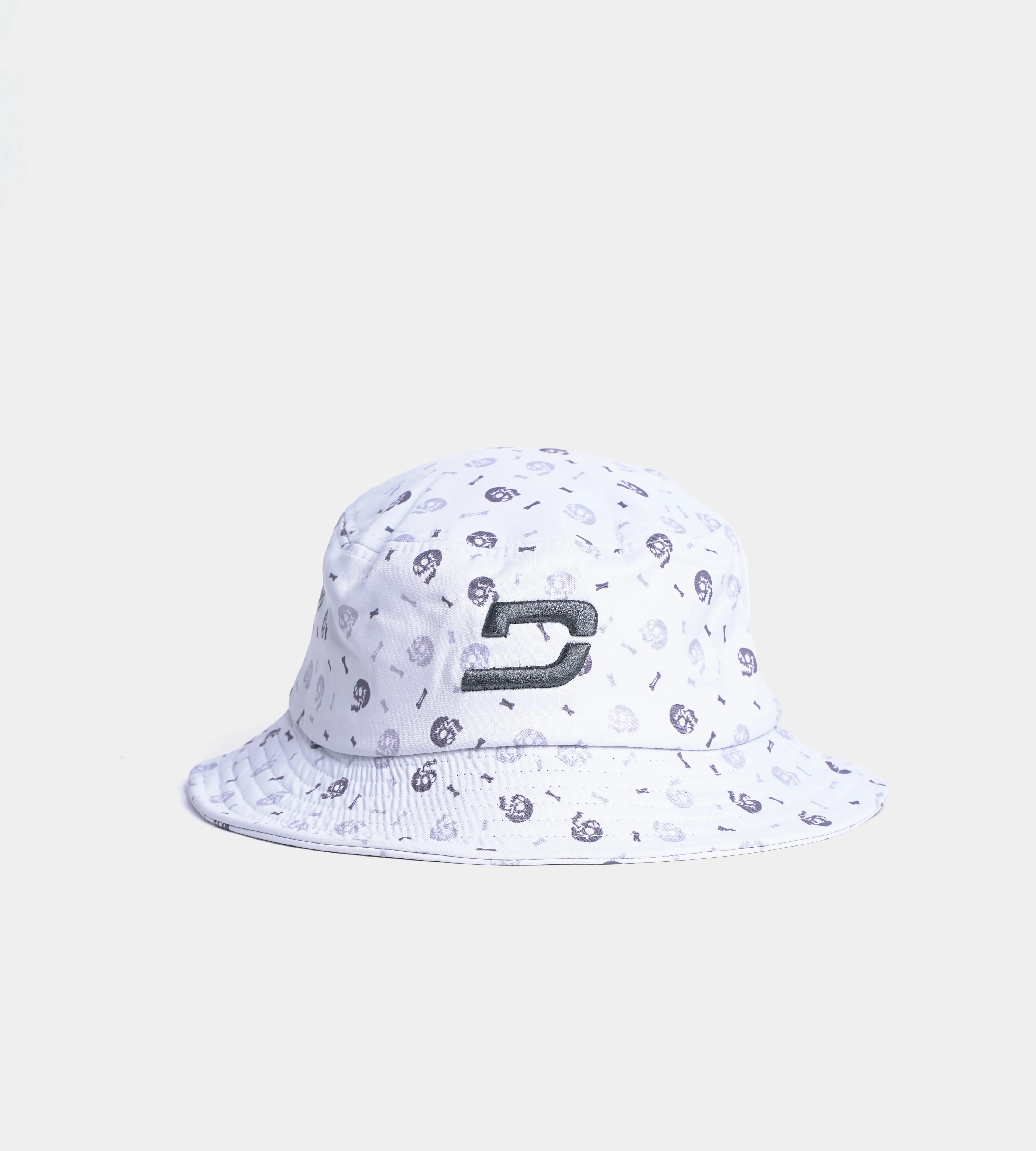 SKULLZ BUCKET HAT - WHITE