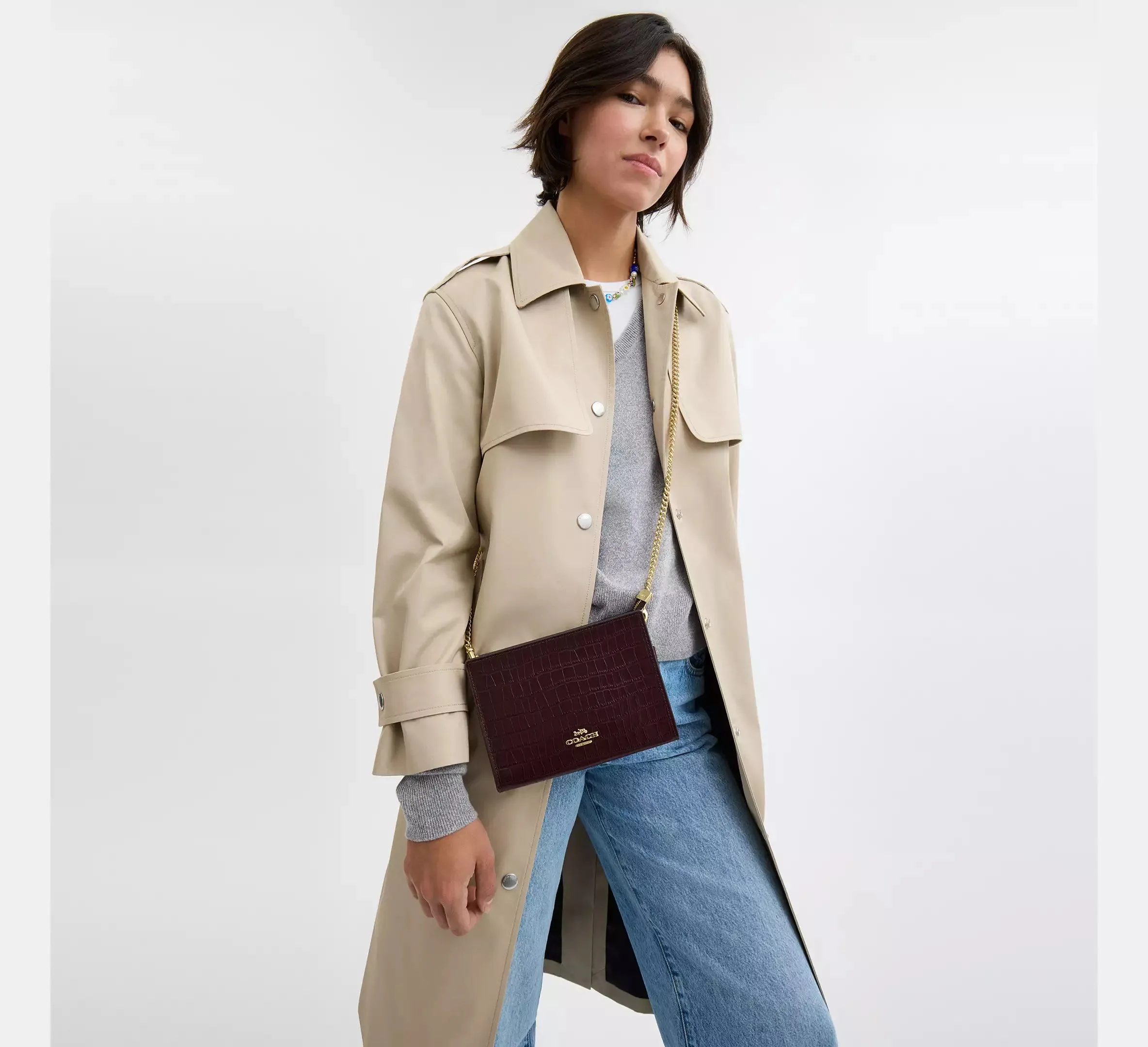 Slim Crossbody Novelty Leather