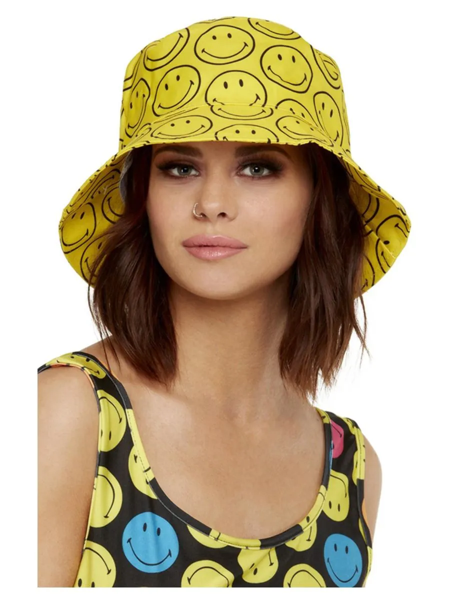 Smiley Printed Bucket Hat