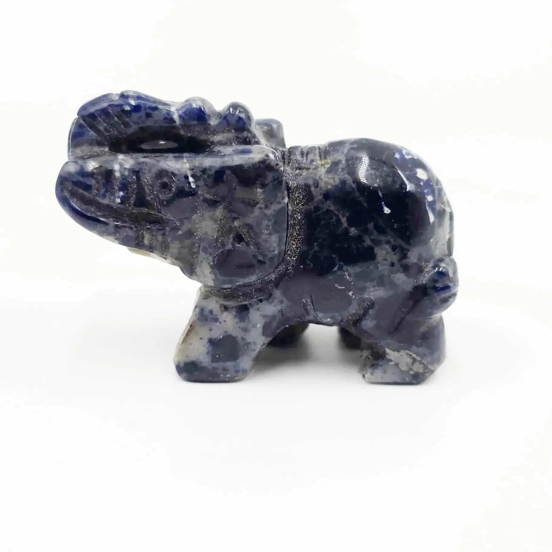Sodalite Elephant Figurine 2" 50mm