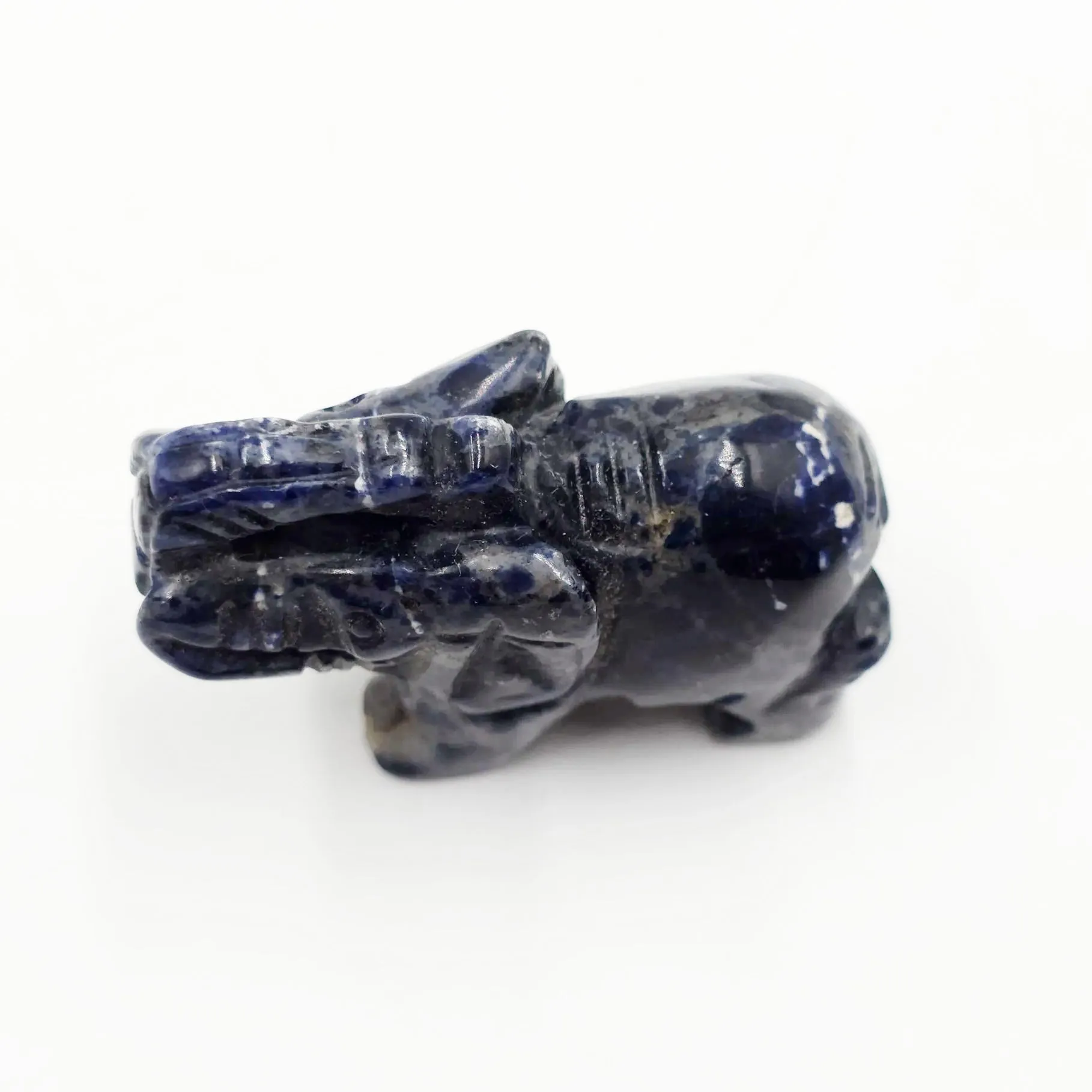 Sodalite Elephant Figurine 2" 50mm