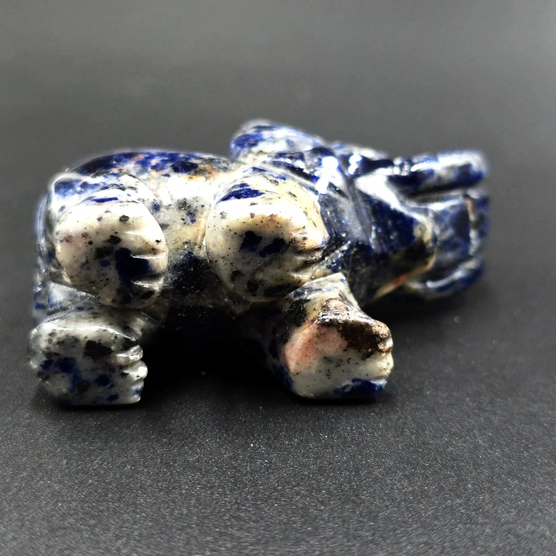 Sodalite Elephant Figurine 2" 50mm