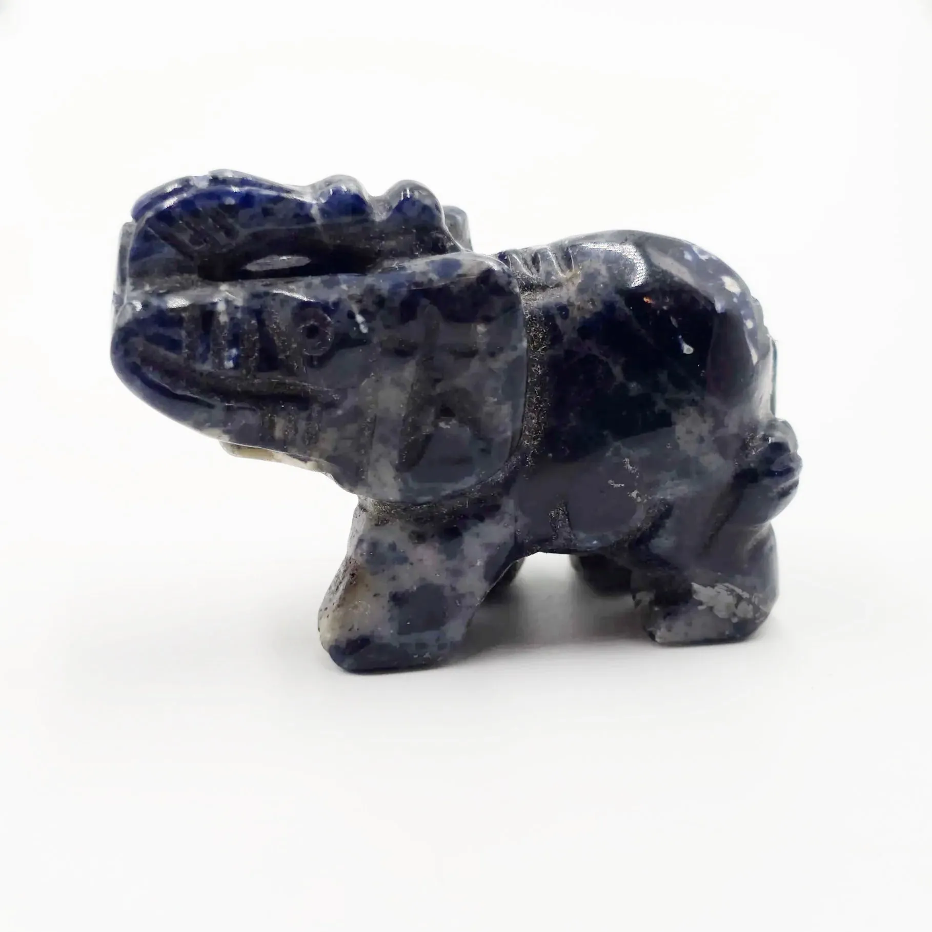 Sodalite Elephant Figurine 2" 50mm