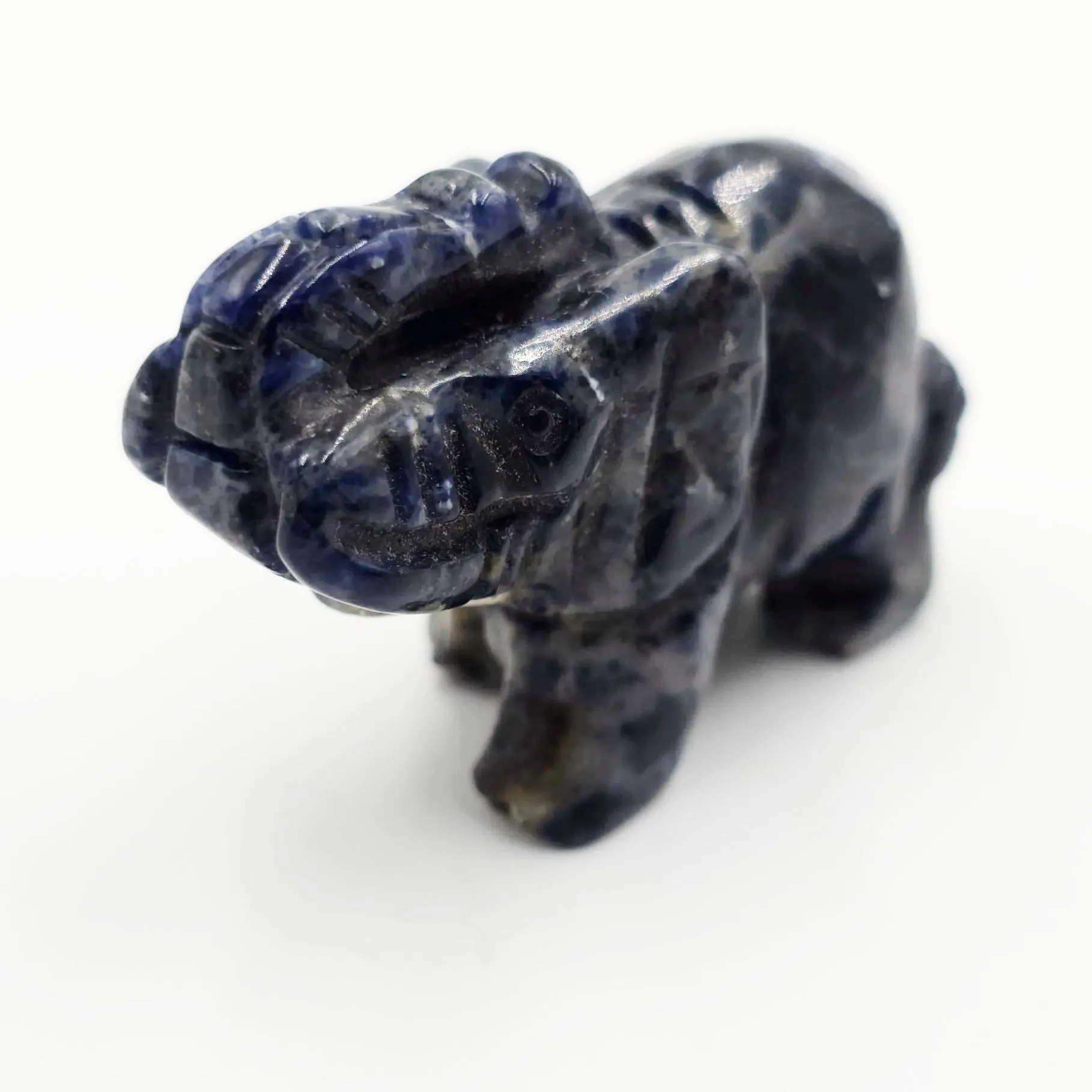 Sodalite Elephant Figurine 2" 50mm