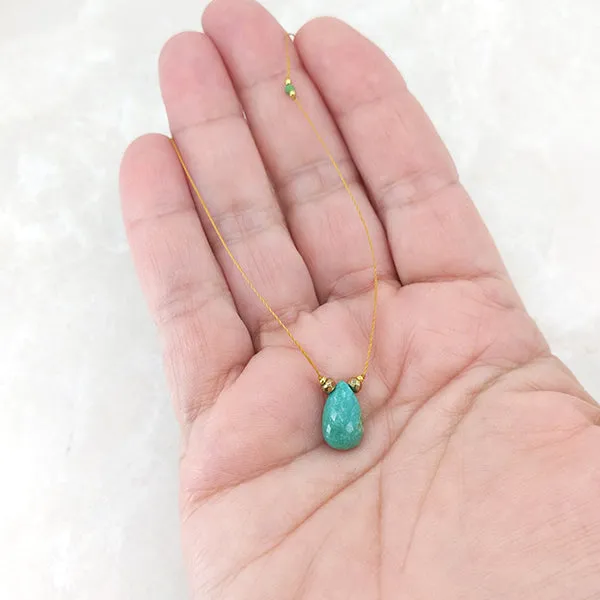Sola Mia Turquoise and Silk Necklace