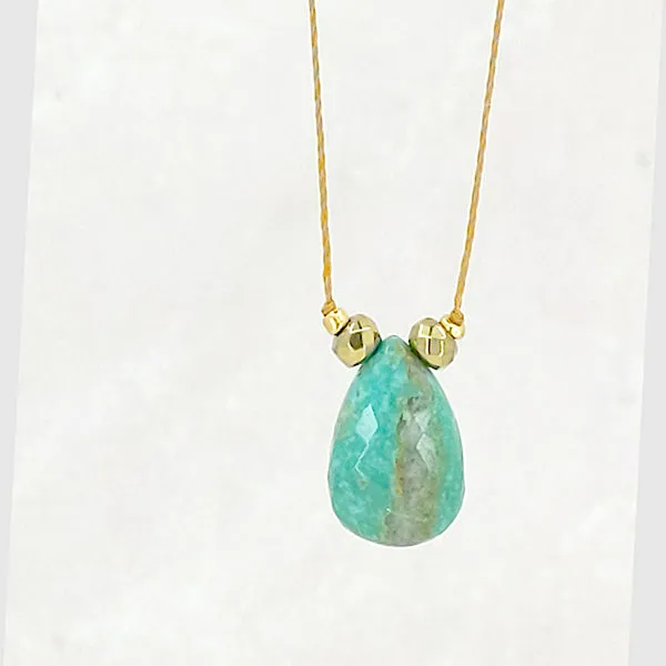 Sola Mia Turquoise and Silk Necklace