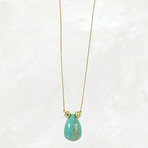 Sola Mia Turquoise and Silk Necklace