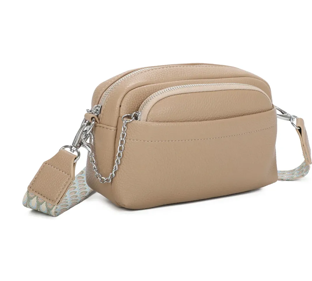 Sophia Beige Crossbody Bag