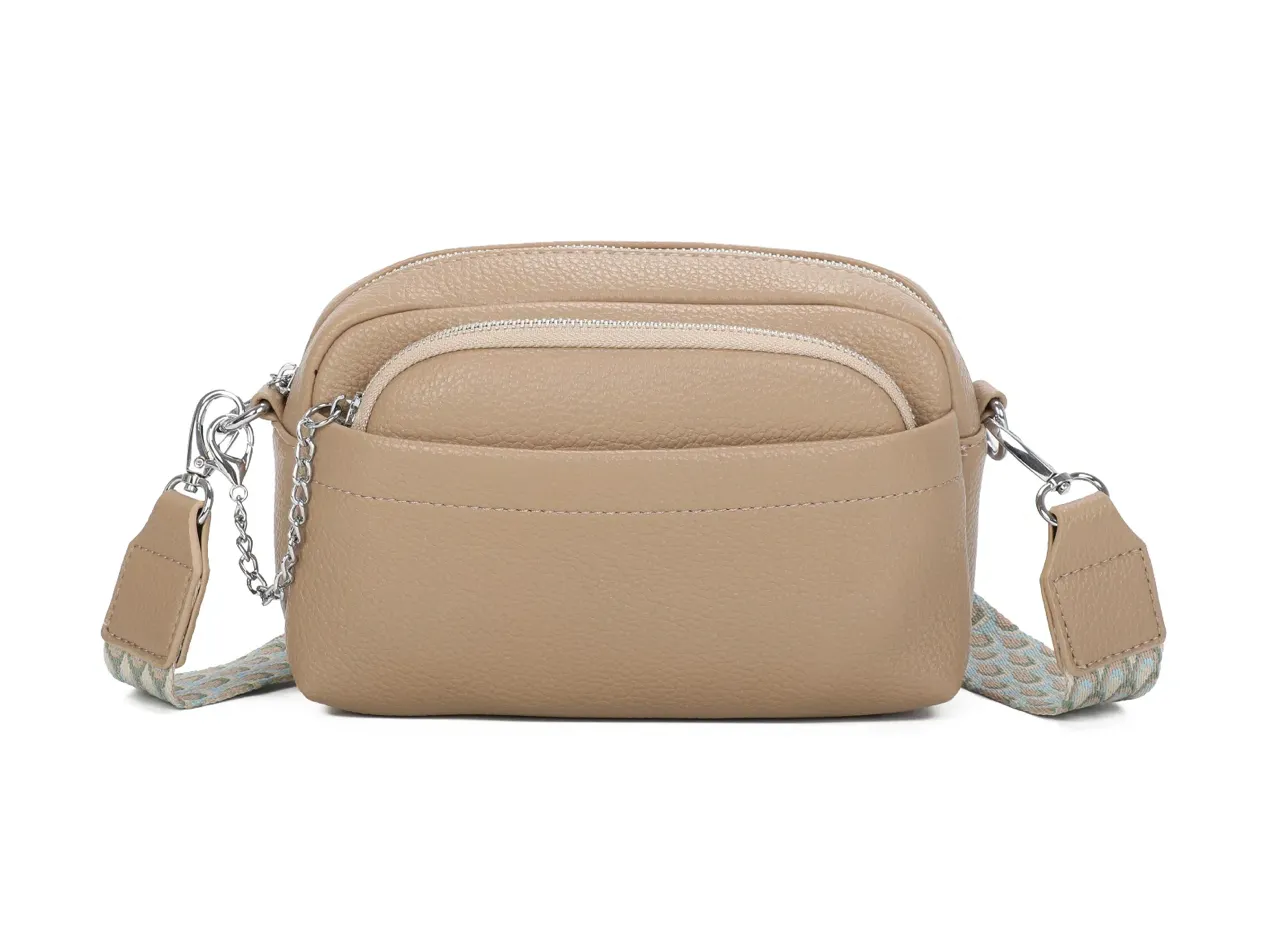 Sophia Beige Crossbody Bag