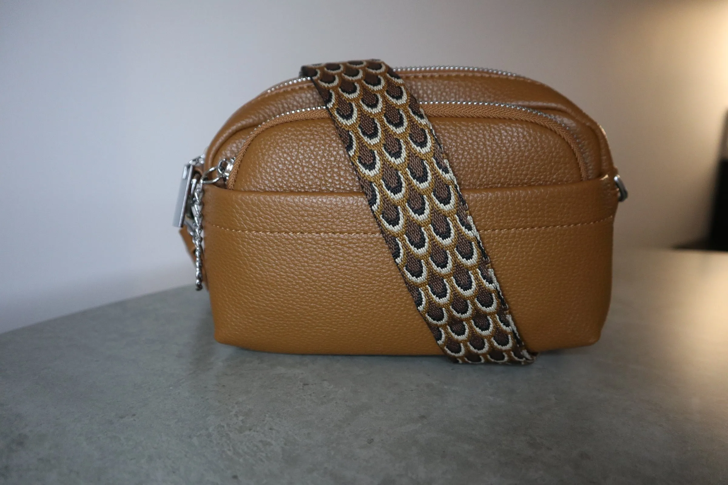 Sophia Brown Crossbody Bag