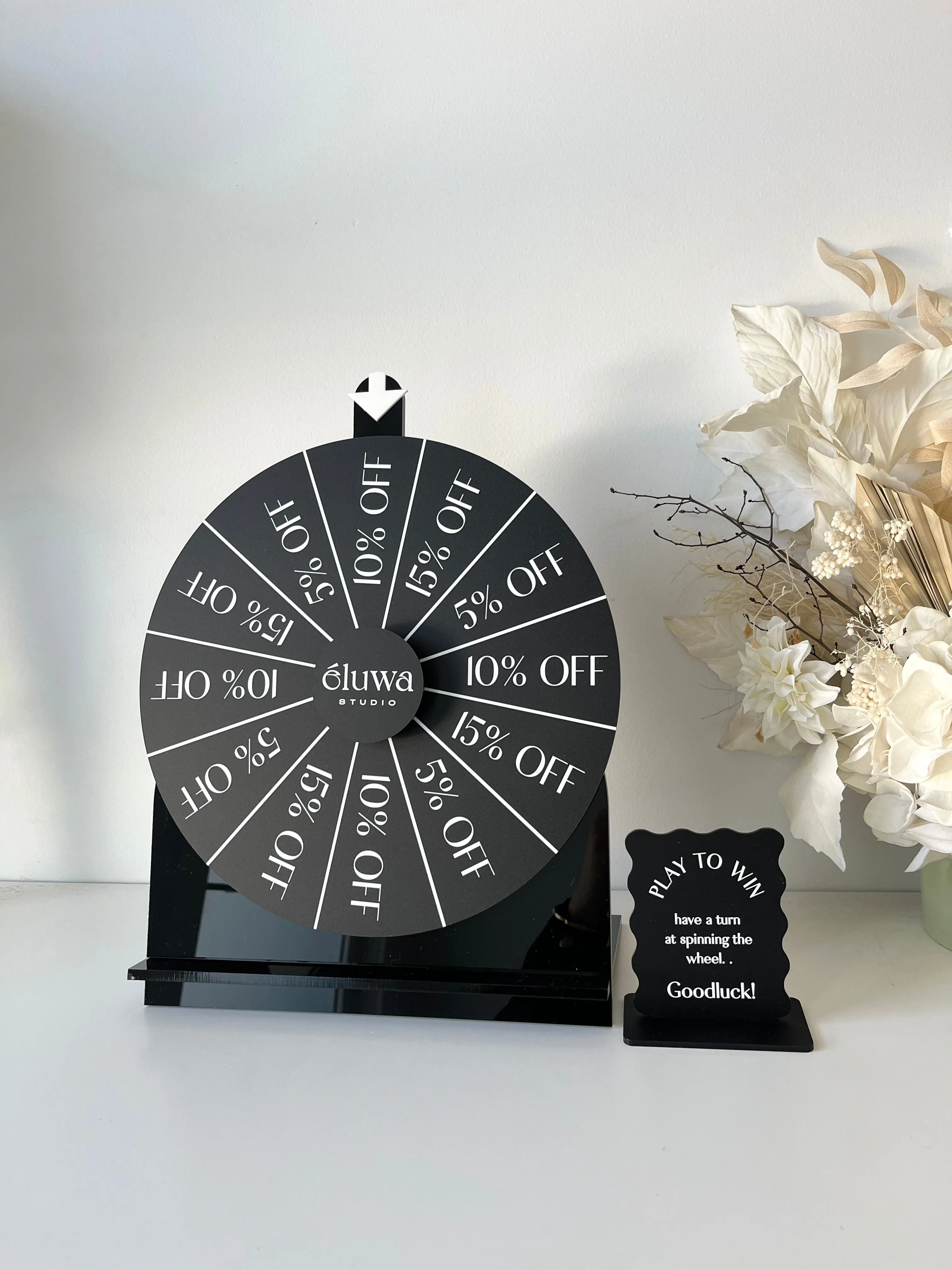 Spin the wheel - Blank or Custom Style - Medium Size